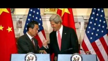 Wang Yi and John Kerry met at the State Department for a frank expression of views.