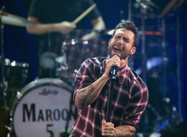 Adam Levine, frontman of Maroon 5