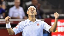 Sixth seeded Kei Nishikori eliminated David Ferrer at the quarterfinals of the BNP Paribas Masters in Paris to become the first Asian to have qualified at the season-ending ATP World Tour Finals