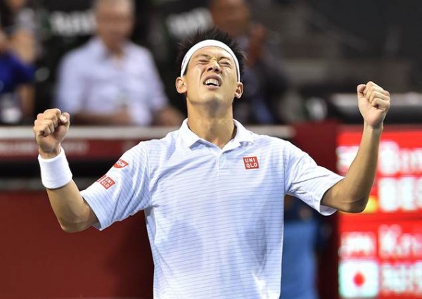 Sixth seeded Kei Nishikori eliminated David Ferrer at the quarterfinals of the BNP Paribas Masters in Paris to become the first Asian to have qualified at the season-ending ATP World Tour Finals