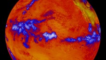 Pacific Ocean heat map