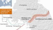 Map of Korean Border
