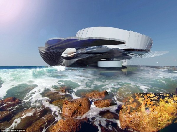 The Hydroelectric Tidal House concept by Margot Karosevic