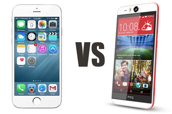 HTC Desire Eye vs iPhone 6