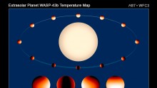 A temperature map of WASP-43b