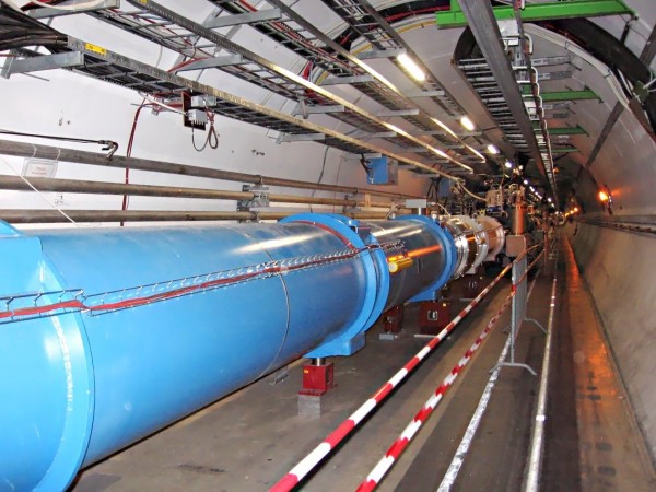 The Large Hadron Collider (LHC) tunnel