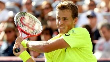 Canadian Vasek Pospisil survived a three set match against German qualifier Daniel Brands to setup a second round matchup against Britain’s No. 1 Andy Murray