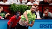 Croatian Ivo Karlovic dished out 21 service aces in his second round win over Austrian Jurgen Melzer at the quarterfinals of the Erste Bank Open in Austria