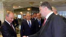 Russian President Vladimir Putin Meets Ukrainian President Petro Poroshenko