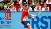 Top seeded wild card entry David defeated Tobias Kamke of Germany 7-5 6-1 and has advanced to the quarterfinals at the Erste Bank Open in Austria