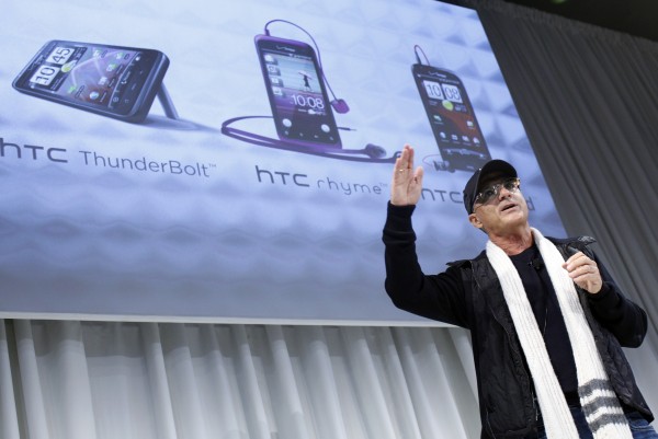 Beats co-founder, music producer and chairman of Interscope Jimmy Iovine, speaks at the launch of HTC's latest smartphone the Rezound, in New York November 3, 2011. The Rezound, includes audio technology from Beats, the audio company it bought earlier thi
