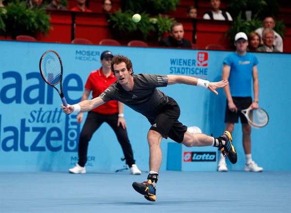 Top seeded Andy Murray rallied back from a set down against David Ferrer to win the Erste Bank Open in Vienna, Austria 