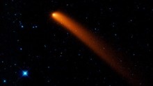 A Nasa infrared image of Comet Siding Spring. The comet, also known by the less catchy name of C/2007 Q3, was discovered in 2007 by astronomers at the Siding Spring Observatory. 