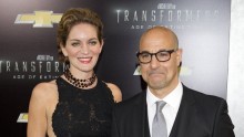 Stanley Tucci with wife, Felicity Blunt