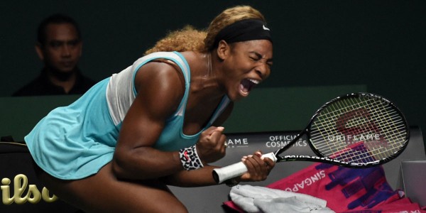 World No. 1 Serena Williams defeated Ana Ivanovic in two straight sets 6-4 6-4 in the opening day of the WTA Finals in Singapore