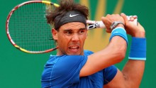 World No. 3 Rafael Nadal won his opening match against Italian qualifier Simone Bolelli 6-2 6-2 at the Swiss Indoors in Basel 