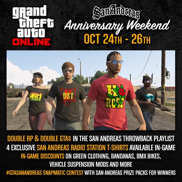 GTA San Andreas Anniversary Weekend 