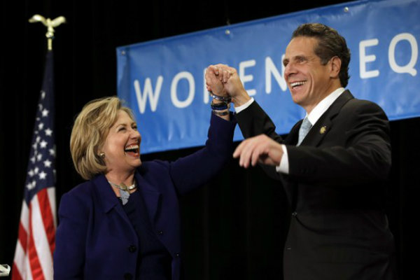 Andrew Cuomo and Hillary Clinton