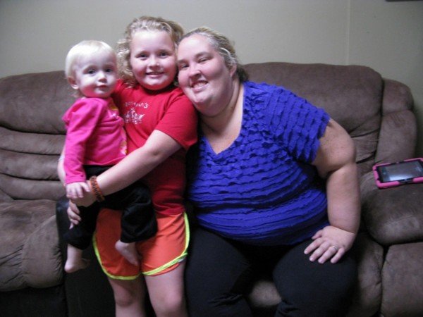 Honey Boo Boo (Alana Shannon), center, Mama June (June Shannon), right, and Kaitlyn Shannon star in “Here Comes Honey Boo Boo.”