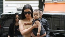 Kim Kardashian and daughter, North West