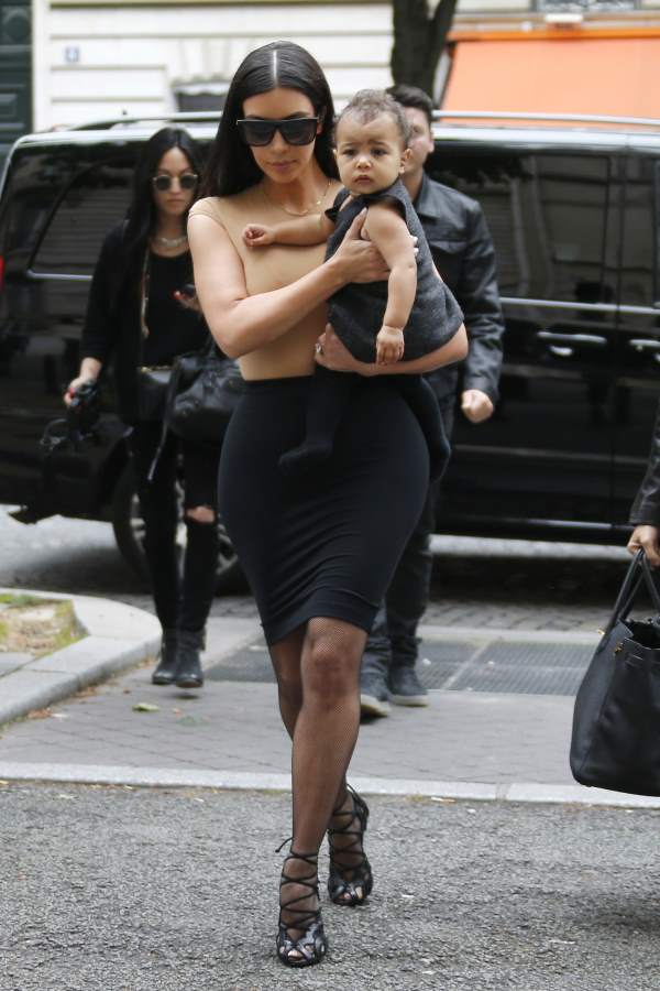 Kim Kardashian and daughter, North West