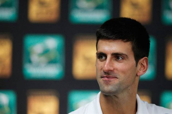 World No. 1 Novak Djokovic recorded his very first win as a father against Philipp Kohlschrieber 6-3 6-4 in the second round of the PNB Paribas Masters in Paris