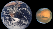 Earth and Mars
