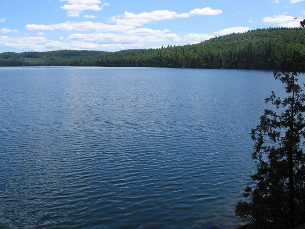 Dr Schmieder examined core samples from Clearwater Lake (pictured) collected by the Canadian Geological Survey in the 1960s and 1970s 