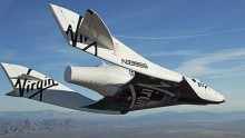 Virgin Galactic SpeceShipTwo from a company publicity photo