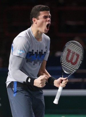 Canadian star Milos Raonice has reached his second career Masters 1000 finals after defeating fifth seeded Tomas Berdych in a three set clash at the BNP Paribas Masters in Paris on Saturday.