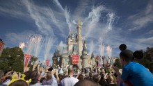 Fireworks go off around Cinderella's castle during the grand opening ceremony for Walt Disney World's new Fantasyland in Lake Buena Vista, Florida December 6, 2012. 