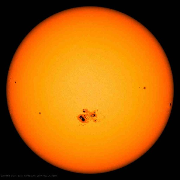 Enormous sunspot