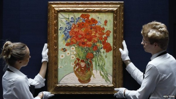 Van Gogh's Vase with Daisies, and Poppies
