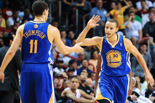 "Splash Brothers" Klay Thompson and Stephen Curry 
