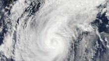 Typhoon Nuri over Alaska