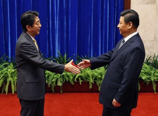 Xi Jinping and Shinzo Abe