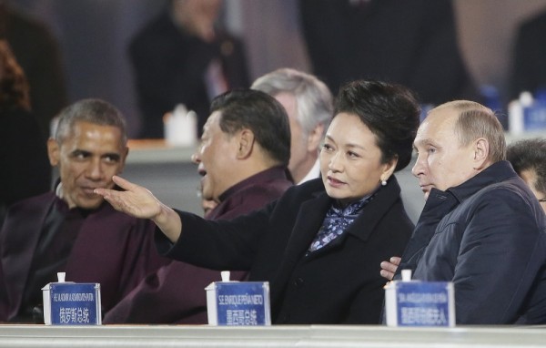 Vladimir Putin and Li Peng