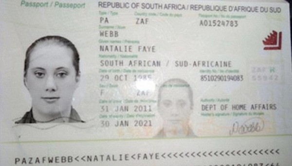 Interpol photo of one of Samantha Lewthwaite's IDs.