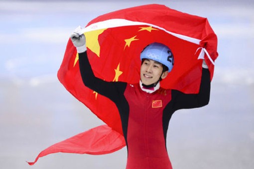 China's Tianyu Han wins silver in men's 1,500-meter short track speed skating