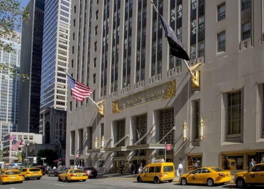 The Waldorf Astoria is pictured at 301 Park Avenue in New York October 6, 2014.