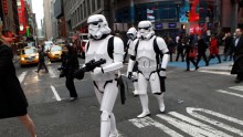Storm Troopers Gracing NY Times Square