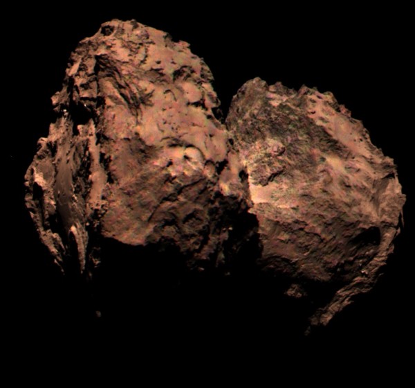 Comet 67P's true colors