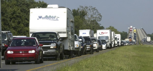 Traffic on Mississippi Highway