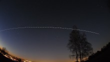 Track of the International Space Station 