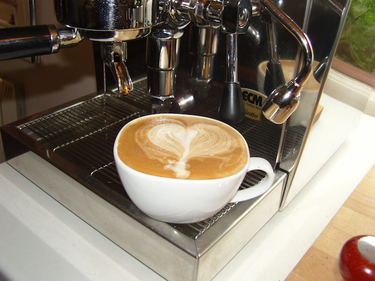 Flat White with latte art