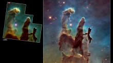 A bigger and sharper photograph of the iconic Eagle Nebula's 
