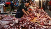 China meat market