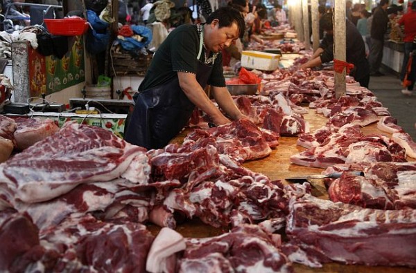 China meat market