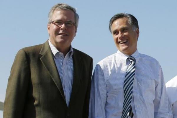 Mitt Romney and Jeb Bush