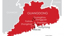 guangdong map